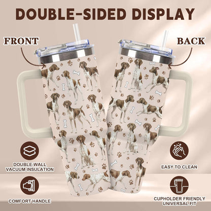 Beagle Gifts for Women Men, 40oz Stainless Steel Insulated Tumbler Travel Cup Mug, Funny and Unique Beagle Gifts for Dog Lover - Colors B