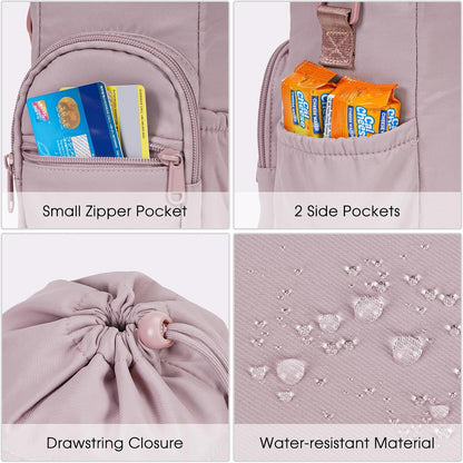 sportsnew Water Bottle Holder 40oz Crossbody Insulated Cup Sleeve Water Bottle Carrier Sling Bag with Phone Pocket, Walking