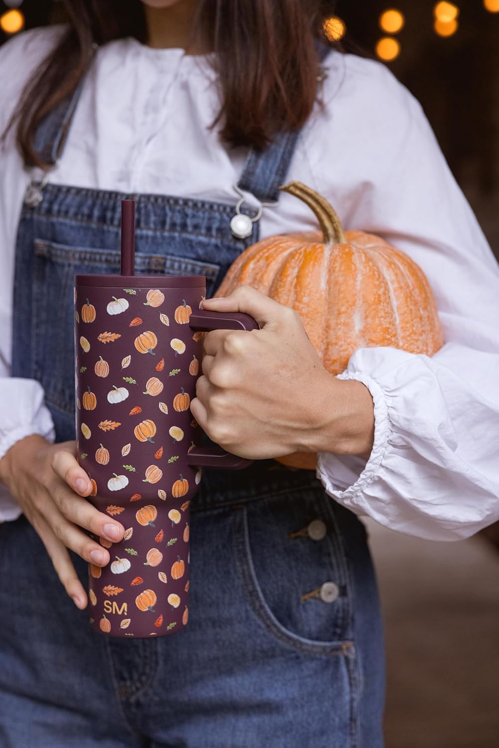 Simple Modern Halloween Signature Voyager | 16oz Travel Coffee Mug Tumbler with 360° Lid | Gifts for Women Men | Ceramic-Lined Insulated Stainless Steel Cold Brew Iced Coffee Cup | Spooky Mix