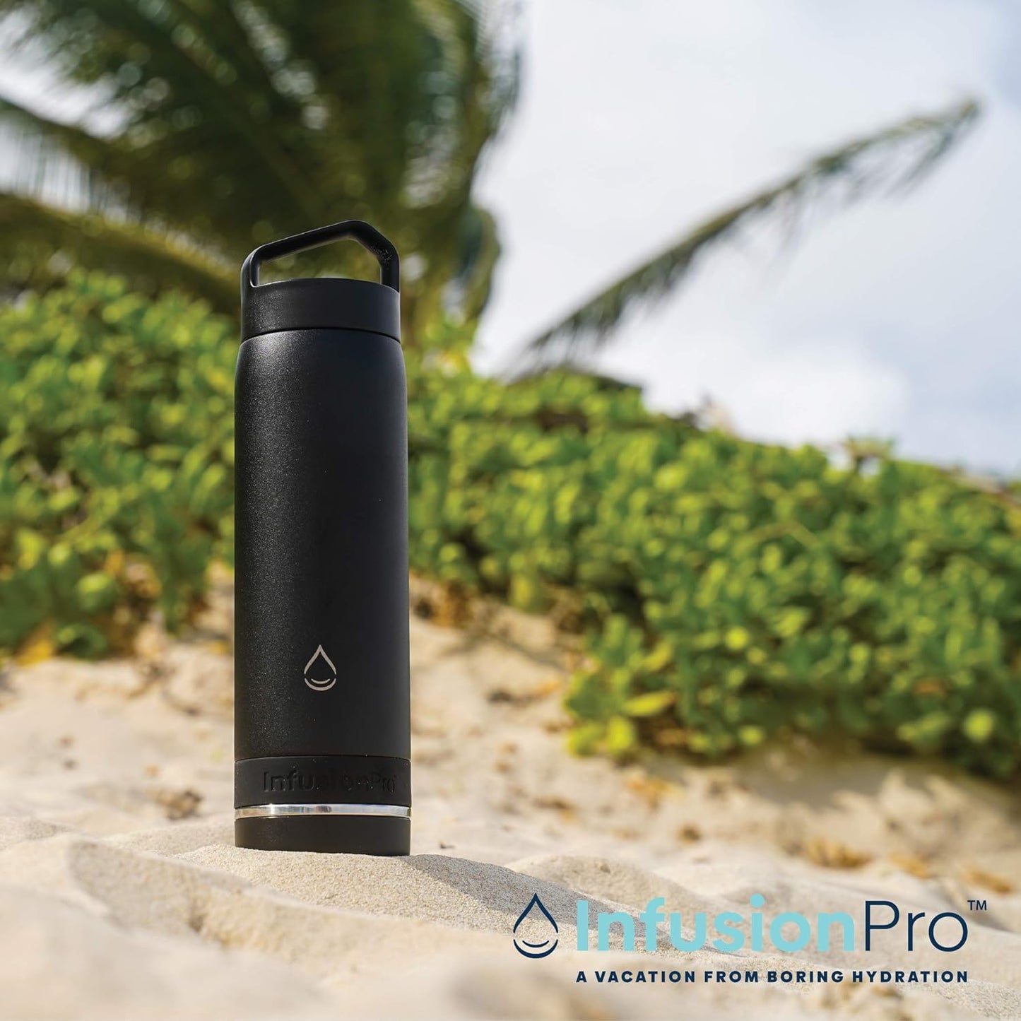 Infusion Pro Fruit Infuser Water Bottle with Straw Lid (32 oz) Stainless Steel Vacuum Insulated : 50 Recipe Fruit Infusion eBook : More Flavor : Easy Cleaning : Great Gift