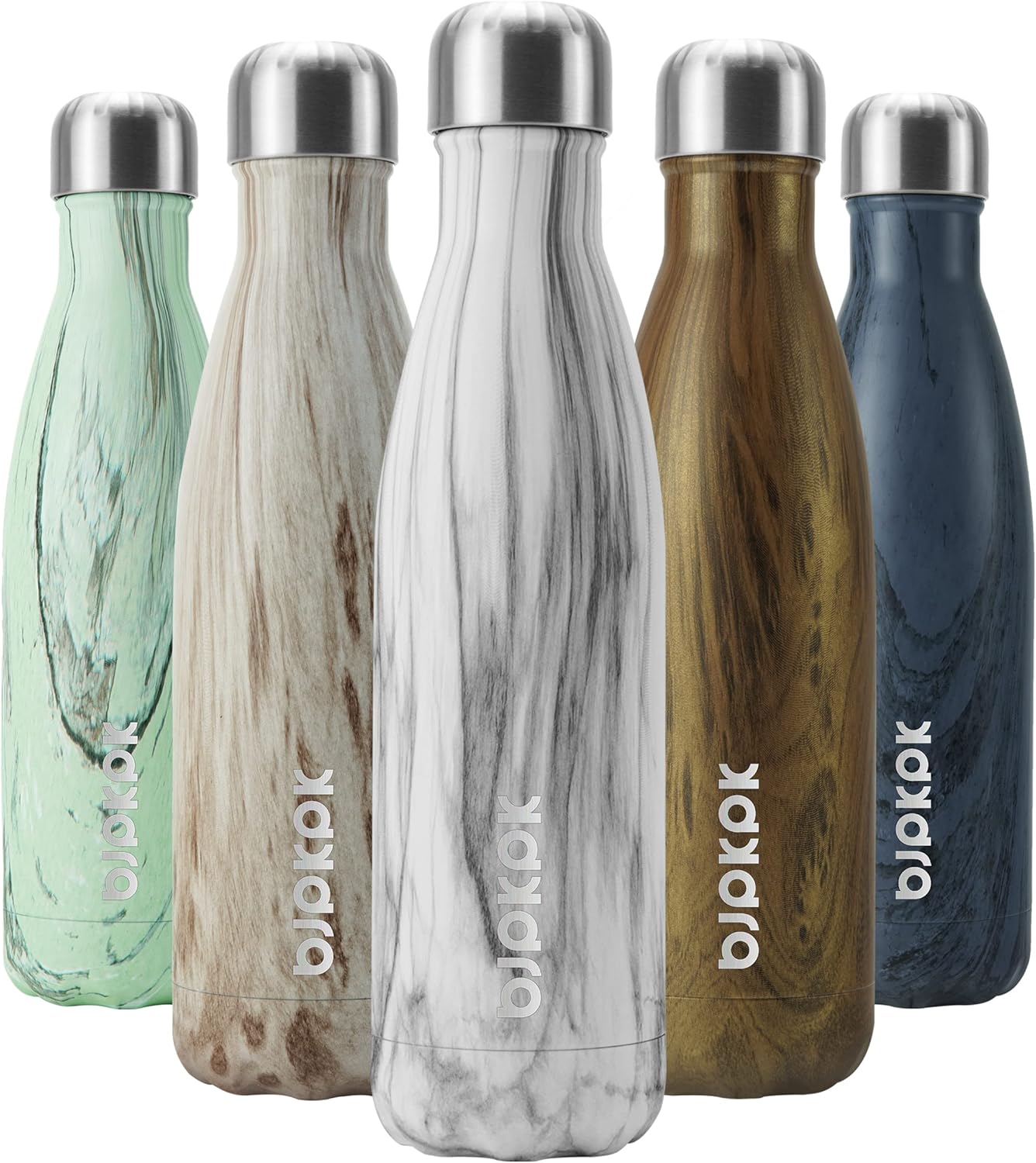 BJPKPK Insulated Water Bottle 12oz Small Stainless Steel Water Bottles Reusable Metal Thermal Keep Cold and Hot,Dreamy Purple - Colors A