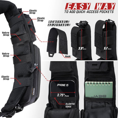 WYNEX Molle Tactical Pouches of Water Bottle Pouch Version, Tactical Accessories Backpack Strap Pouch Water Bottle Carrier Holder Molle Accessories for Backpacks