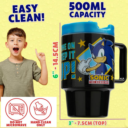 Get Trend Pokemon Kids Water Bottle with Straw 16.9 oz BPA Free Plastic Cup with Lid Reusable Tumbler Pikachu Anime Gifts for Kids (Black Pokemon)