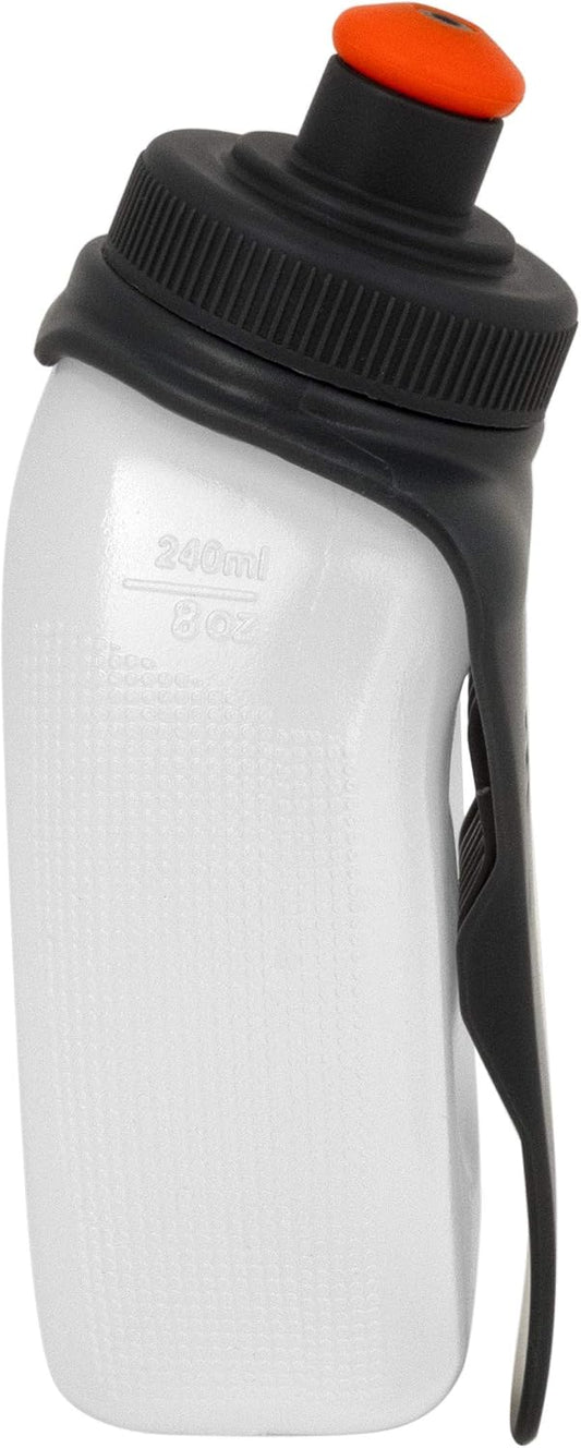 SPIbelt Running Water Bottle, H2O Hydration Companion, 8oz BPA-Free Sports Water Bottle – No Bounce, Leak-Proof Design, Clips to Running Belts or Shorts, Lightweight Fitness Water Bottle