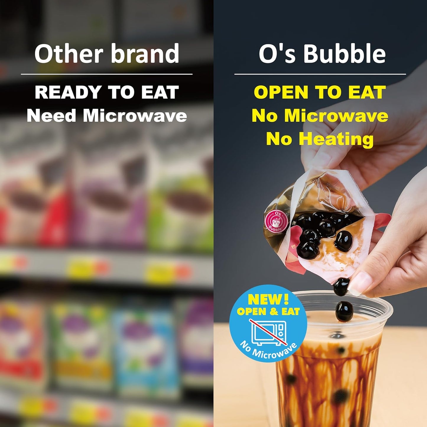 O's Bubble Boba Tea Kit - Bubble Tea Kit - All in One Boba Kit - Boba Kit for Kids - 6 Servings Includes Cups, Straws, Stirrer (Party Kit Variety Pack Upgrade) (Mixed Fruit)