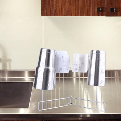 Foldable Bottle Drying Rack, Reusable Storage Bag Drying Rack, SUS 304 Stainless Steel Dryer Stand for Water Bottle Cup Mug Tumbler Cutting Board Lids