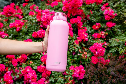 Ello Cooper 22oz Stainless Steel Water Bottle with Straw and Carry Handle, Double Walled and Vacuum Insulated Metal, Leak Proof Locking Lid with Soft Silicone Spout, Reusable, BPA Free, Lilac