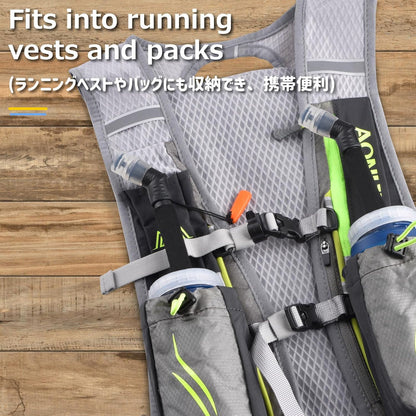 Azarxis TPU Soft Flask Collapsible Water Bottles BPA-Free 250ml 350ml 500ml for Hydration Vest Pack Running Hiking Cycling Climbing