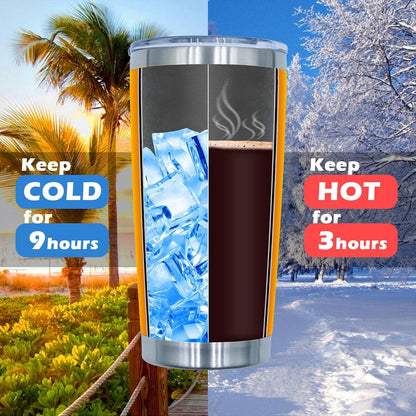 AIANJI 20oz Tumbler Bulk Stainless Steel Tumblers with Lid Vacuum Insulated Double Wall Travel Coffee Mug Powder Coated Tumbler Cup for Hot and Cold Drinks(Stainless Steel, 1 pack)
