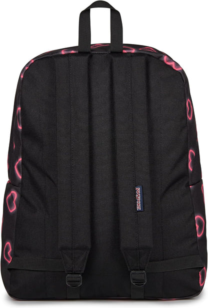 JanSport SuperBreak One Backpacks - Durable, Lightweight Bookbag with 1 Main Compartment, Front Utility Pocket with Built-in Organizer - Premium Backpack, Black - Colors B