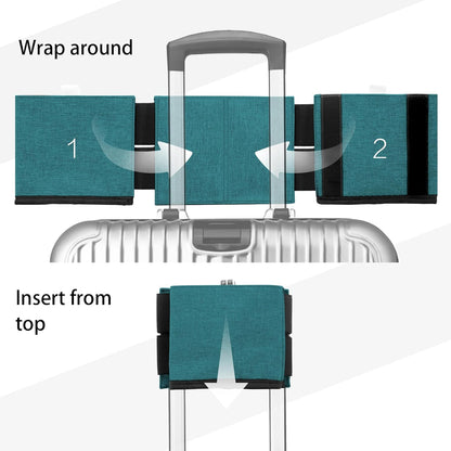 Perilogics Luggage Travel Cup Holder Hands Free Drink Caddy for Suitcase Handle. Perfect Airplane Travel Essential Accessory Gift for Frequent Traveler, Flight Attendant or with Children (Dark Gray)