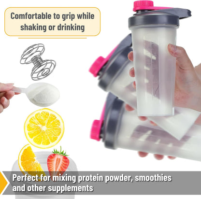 Mr. Pen- Shaker Bottles for Protein Mixes with Twist Cap, 28 oz, Protein Shaker Bottle with Wire Whisk Ball, Shaker Cup, Mixer Bottle