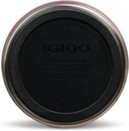 Igloo 20 oz Stainless Steel Tumbler | Sport Sipper Bottle | Thrift Pink