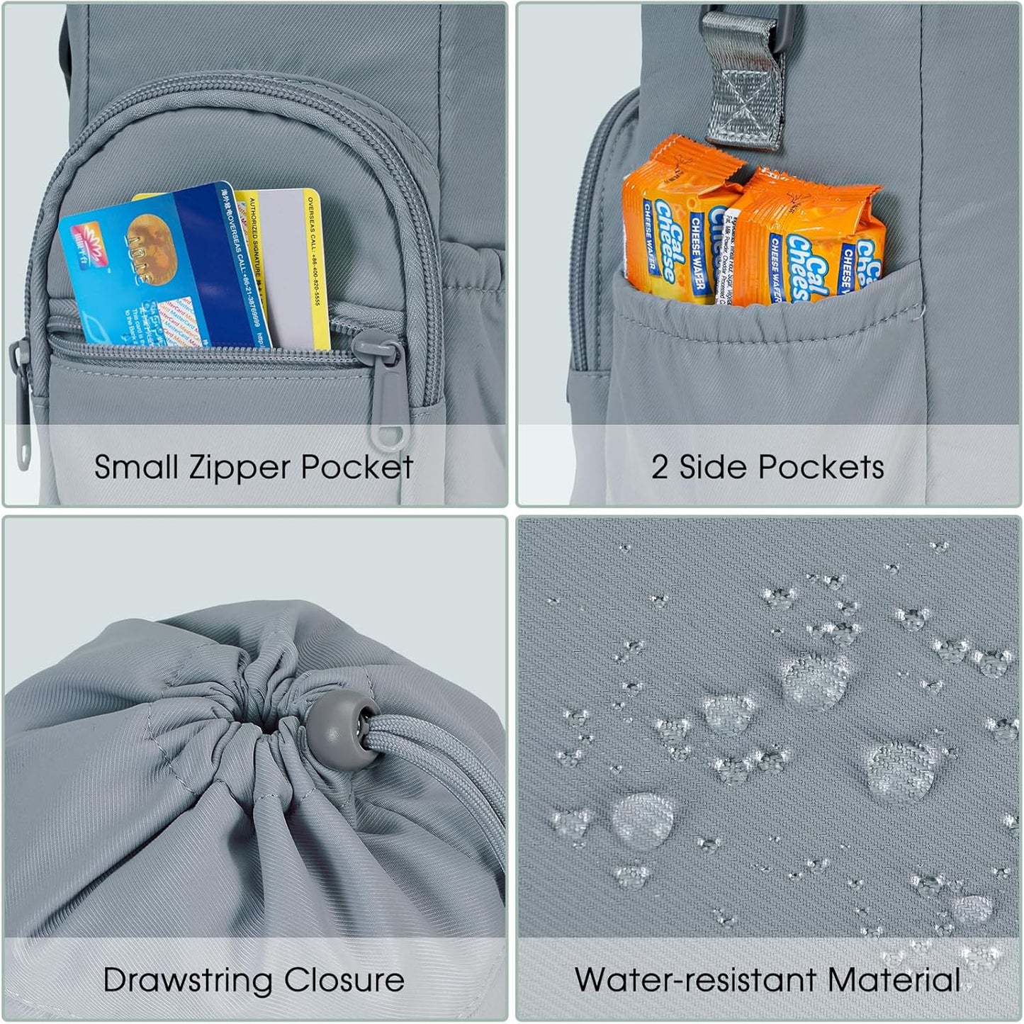 sportsnew Water Bottle Holder 40oz Crossbody Insulated Cup Sleeve Water Bottle Carrier Sling Bag with Phone Pocket, Walking