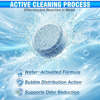 Water Bottle Cleaning Tablets, 36PCS Bottle Cleaner Tablets for Stainless Steel, Thermos, Hydration Bladder, Coffee Mug, Removes Odors and Residue, No Scrubbing Required