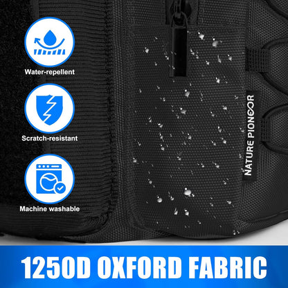 NATURE PIONEOR Magnetic Gym Bag for Men and Women - Magnet Water Bottle Holder Sling Carrier with Crossbody Shoulder Strap,Gym Accessories Pouch,Phone Pockets for Sports,Walking,Travel,Workout