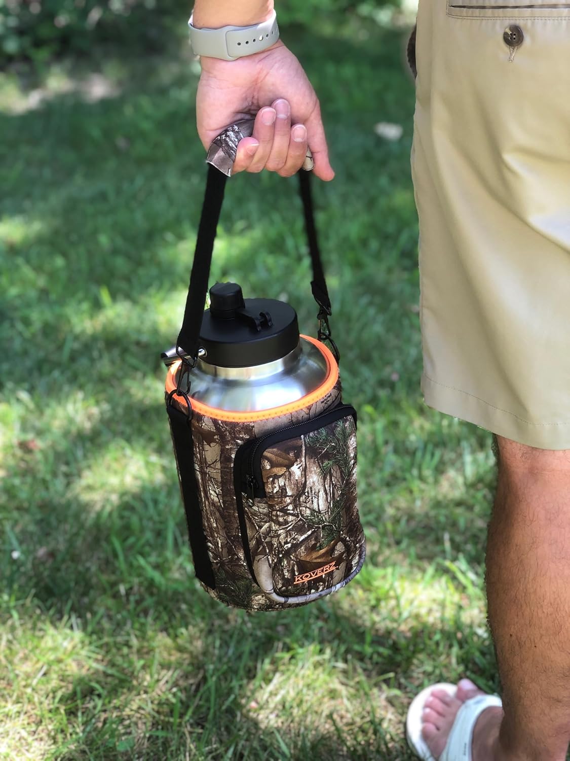 24-30oz 750ml Water Bottle Carrier with Shoulder Strap, Water Bottle Insulator - Midnight Mums