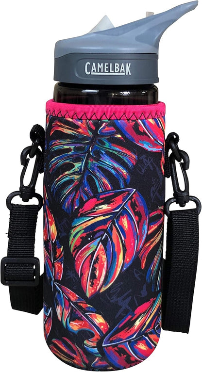 24-30oz 750ml Water Bottle Carrier with Shoulder Strap, Water Bottle Insulator - Midnight Mums