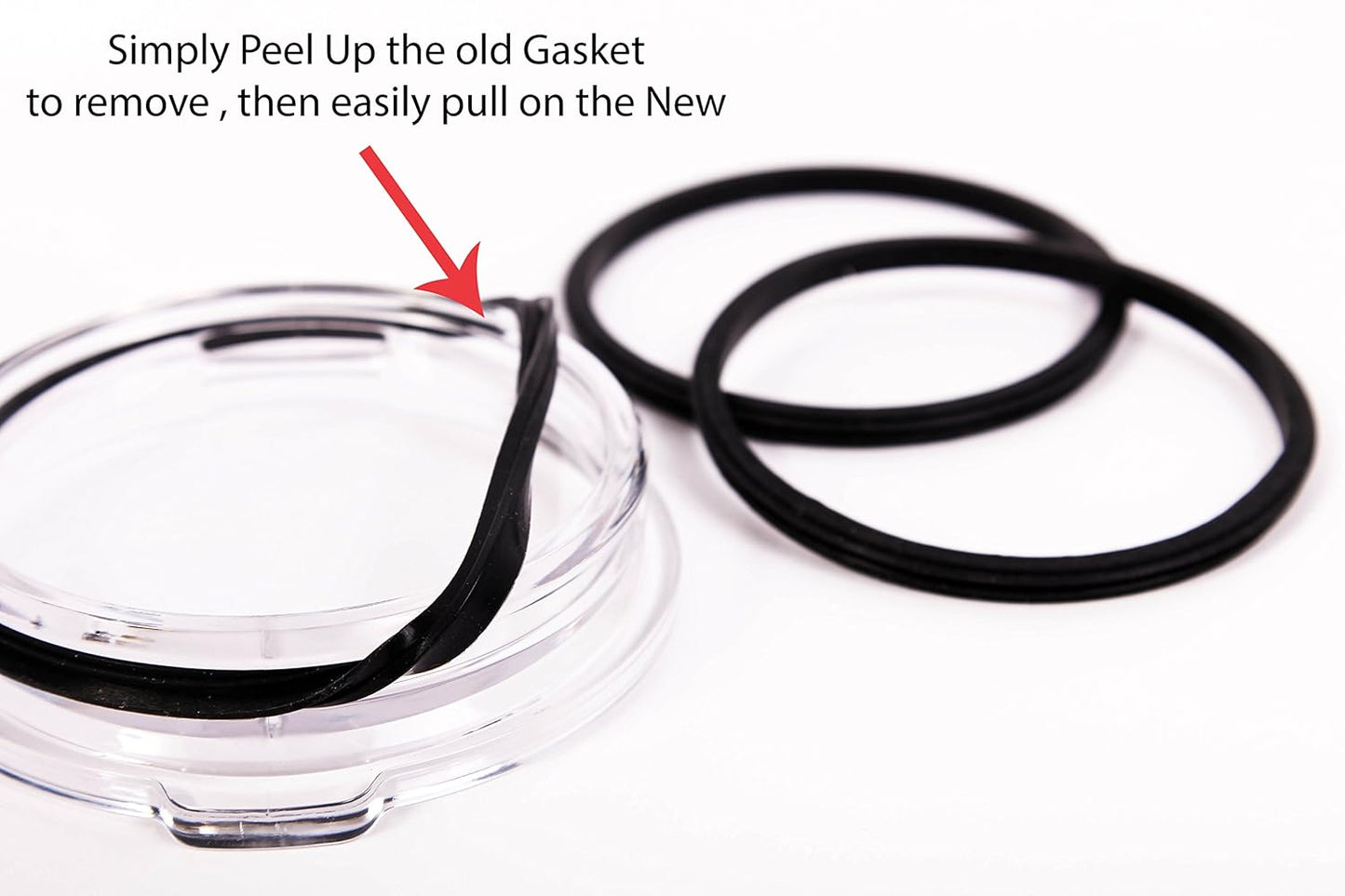 2 Pack Replacement Rubber Gasket Seal Ring 30 oz Tumbler Vacuum Stainless Steel Cup Flex Spare Fits Yeti Fits Ozark Trail Fits Rocky Mountain Top Lid CocoStraw Brand (2 Pack Gaskets - 30oz)