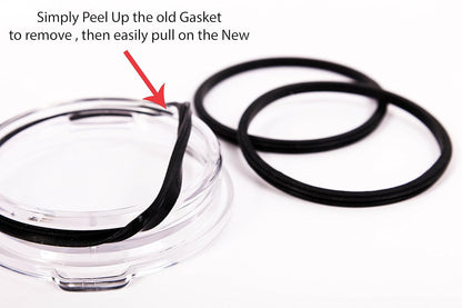2 Pack Replacement Rubber Gasket Seal Ring 30 oz Tumbler Vacuum Stainless Steel Cup Flex Spare Fits Yeti Fits Ozark Trail Fits Rocky Mountain Top Lid CocoStraw Brand (2 Pack Gaskets - 30oz)