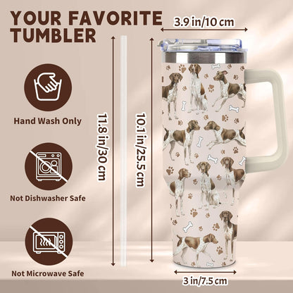 Beagle Gifts for Women Men, 40oz Stainless Steel Insulated Tumbler Travel Cup Mug, Funny and Unique Beagle Gifts for Dog Lover - Colors B
