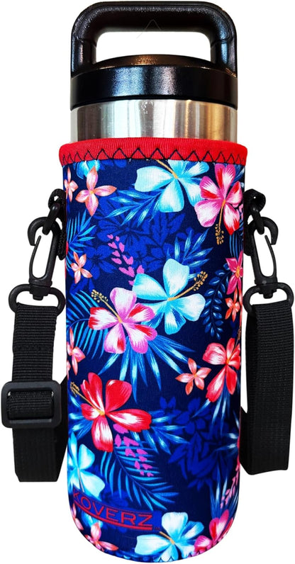 24-30oz 750ml Water Bottle Carrier with Shoulder Strap, Water Bottle Insulator - Midnight Mums