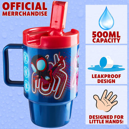 Get Trend Pokemon Kids Water Bottle with Straw 16.9 oz BPA Free Plastic Cup with Lid Reusable Tumbler Pikachu Anime Gifts for Kids (Black Pokemon)