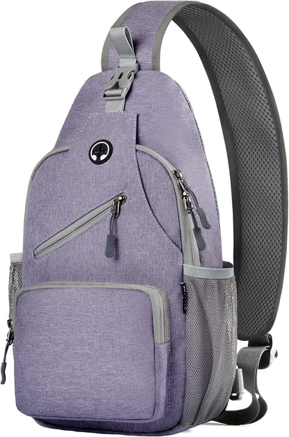 Javolto Sling Bag for Men Crossbody Backpack, Small Sling Backpack Mens Shoulder Bag, Casual Daypack Hiking Bag for Travel