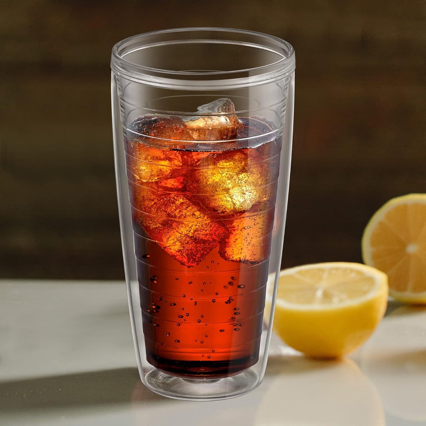 Amazing Abby - Alaska - 24-Ounce Insulated Tumblers (Set of 4), Double-Wall Drinking Glasses, Mixed-Color Reusable Cups, BPA-Free, Shatter-Proof, Dishwasher-Safe