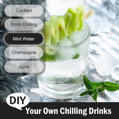3 Pack Ice Cube Trays with Lid for Freezer, Flexible Silicone Bottom for Easy Release, Stackable Space-Saving Ice Molds, 1.2" Cubes Color-Coded (2 Green 1 Blue) for Juice, Coffee & Cocktails, BPA Free