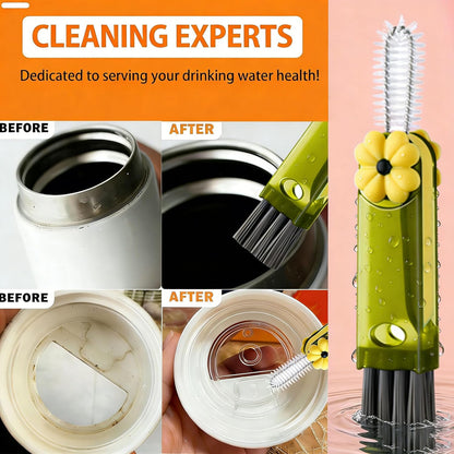 3 in 1 Cup Lid Cleaning Brush - Upgraded Version Cup Lid Brush with Packaging Box, Suitable for All Types of Cups, Bottle Gaps, Portable Travel and Home Kitchen Multifunctional Cleaning Set (3pcs)