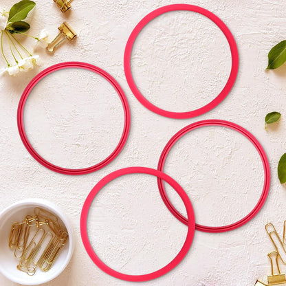 6pcs Gasket Replacement for Owala 40oz Tumbler, Rubber Lid Seal Ring Water Bottle Accessories Replacement Part Compatible with Owala 40oz Stainless Steel Cup (Pink)