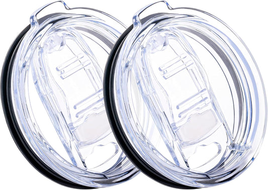 2 Pack 20oz Tumbler Lid, Replacement Tumbler Lid for 20oz YETI, SUNWILL, WETOWETO and More, Splash Resistant Lids, Covers for 20oz Tumbler, Cup