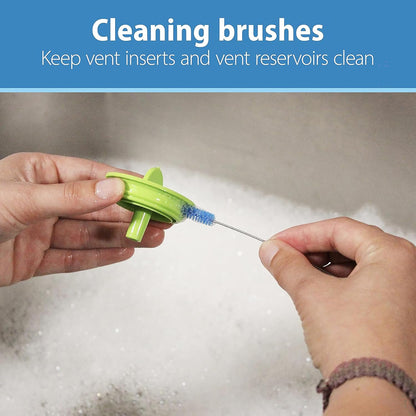 Dr. Brown's Silicone Cleaning Brush Set with Bottle, Spout, and Straw Brush, 3 Brushes to Clean Baby Bottles, Spouts, Nipples, and Straws, BPA Free – 3-Pack