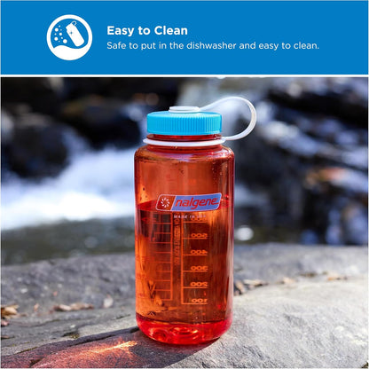 Nalgene 32 oz Wide Mouth Water Bottle | BPA-Free, Durable & Leak Proof, Lightweight Bottle for Hiking & Gym, Work & Travel