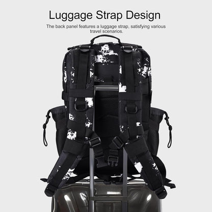 LHI Military Tactical Backpack for Men and Women 45L Army 3 Days Assault Pack Bag Large Rucksack with Molle System - Black - Colors A