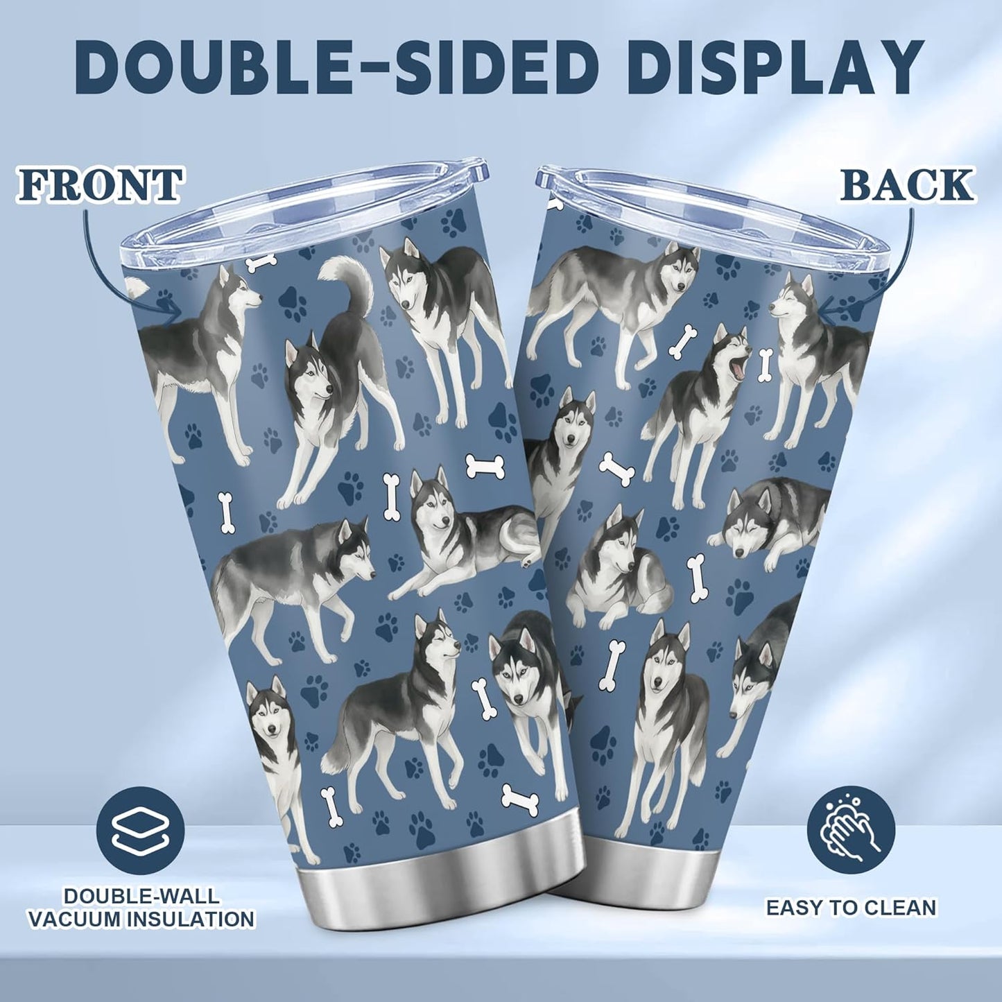 Beagle Gifts for Women Men, 40oz Stainless Steel Insulated Tumbler Travel Cup Mug, Funny and Unique Beagle Gifts for Dog Lover - Colors B