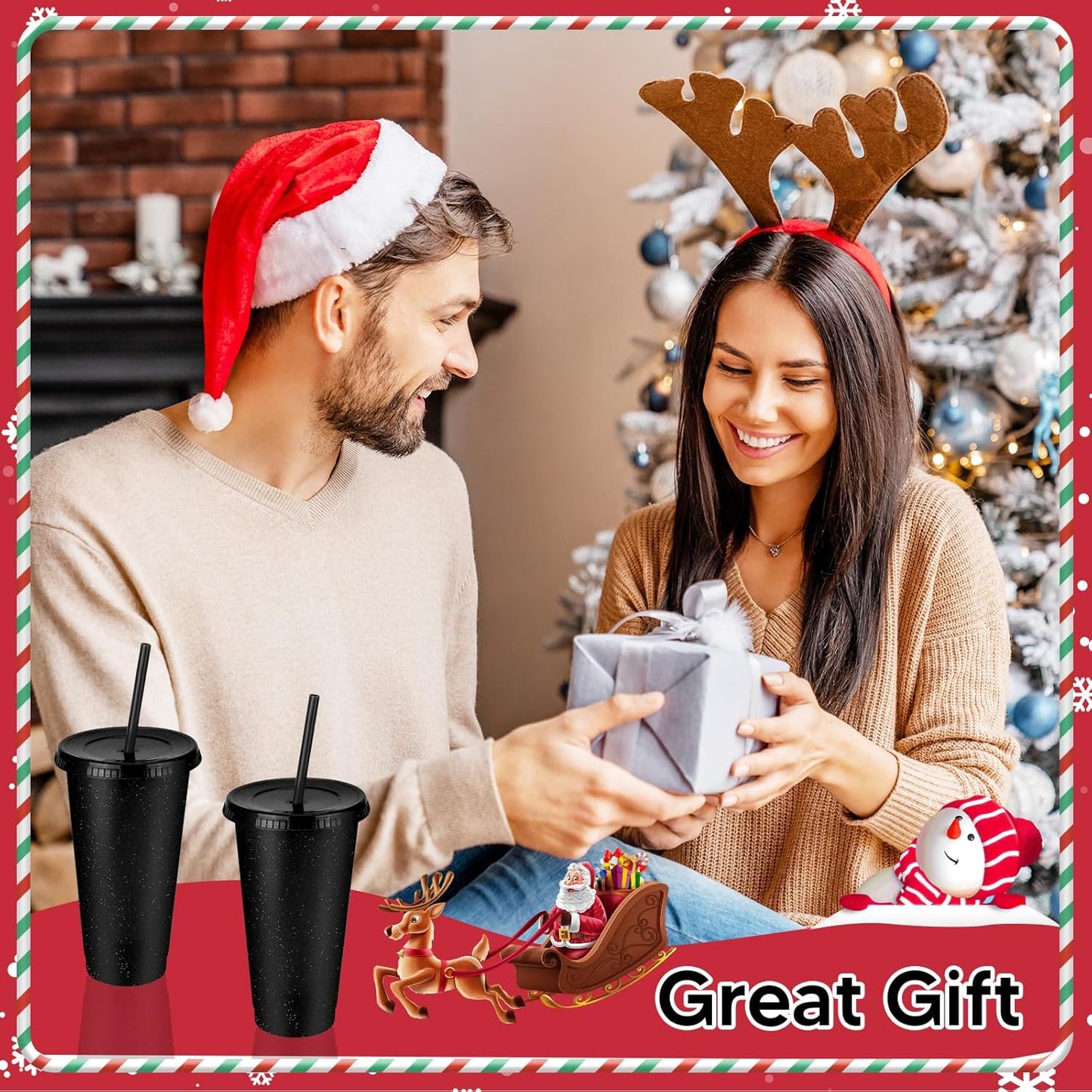 24 Pack Plastic Tumblers with Lids and Straw, Reusable Cups with Lids and Straws Colorful Cups for Cold Drink Iced Coffee, Plastic Tumbler Bulk for Party Birthday Gifts (24 oz, Stylish Colors)