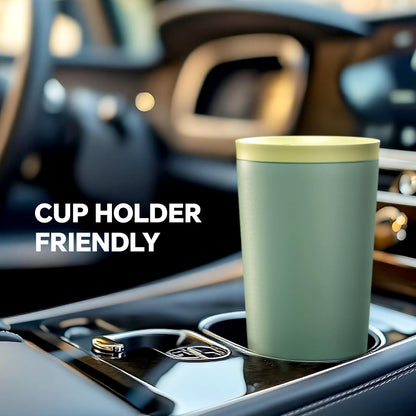 Ideus 17 oz Travel Coffee Mug, Double Wall Vacuum Stainless Steel Insulated Coffee Tumbler With Lid, Splash-Proof & Cup Holder Friendly, Keeps Drinks Hot/Cold, Dishwasher Safe, Purple