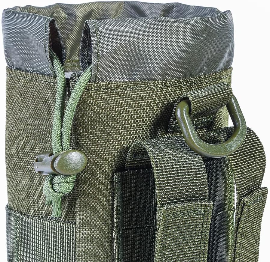 Upgraded Tactical Drawstring Molle Water Bottle Holder Tactical Pouches