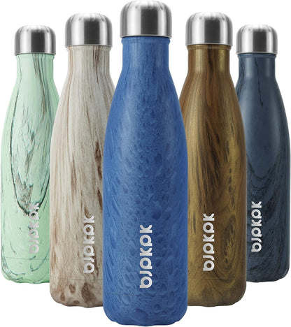 BJPKPK Insulated Water Bottle 12oz Small Stainless Steel Water Bottles Reusable Metal Thermal Keep Cold and Hot,Dreamy Purple - Colors A