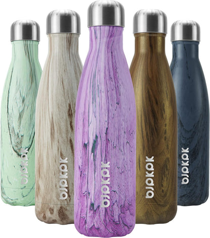 BJPKPK Insulated Water Bottle 12oz Small Stainless Steel Water Bottles Reusable Metal Thermal Keep Cold and Hot,Dreamy Purple - Colors B