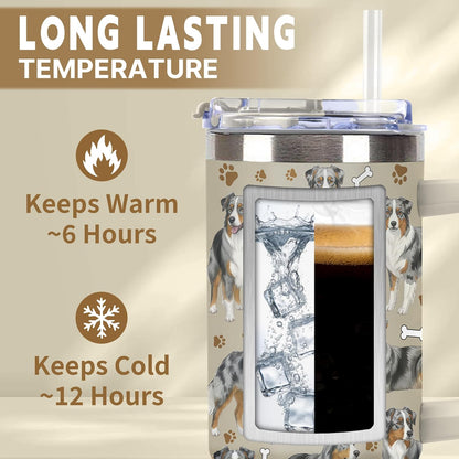 Beagle Gifts for Women Men, 40oz Stainless Steel Insulated Tumbler Travel Cup Mug, Funny and Unique Beagle Gifts for Dog Lover - Colors A