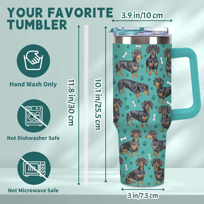 Beagle Gifts for Women Men, 40oz Stainless Steel Insulated Tumbler Travel Cup Mug, Funny and Unique Beagle Gifts for Dog Lover - Colors A