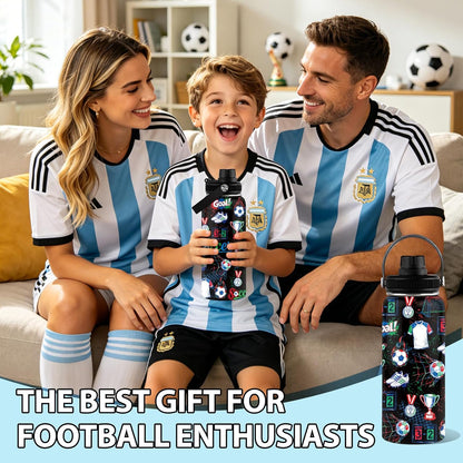 Pickleball Water Bottle 32oz | Insulated Stainless Steel Travel Tumbler with Lid Leak-Proof Keep Hot or Cold, BPA-Free |Dink Responsibly Gifts for Pickleball Lovers