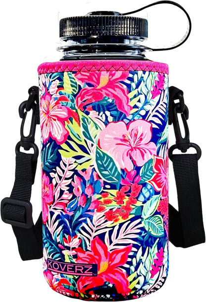 24-30oz 750ml Water Bottle Carrier with Shoulder Strap, Water Bottle Insulator - Midnight Mums