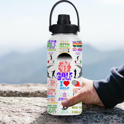 Pickleball Water Bottle 32oz Stainless Steel Insulated Vaccum with Lid, Pickleball Gifts for Pickleball Players, Pickleball Lovers, Women Girls Ladies