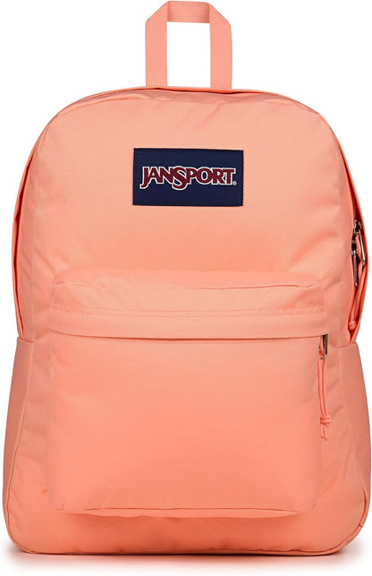 JanSport SuperBreak One Backpacks - Durable, Lightweight Bookbag with 1 Main Compartment, Front Utility Pocket with Built-in Organizer - Premium Backpack, Black - Colors A