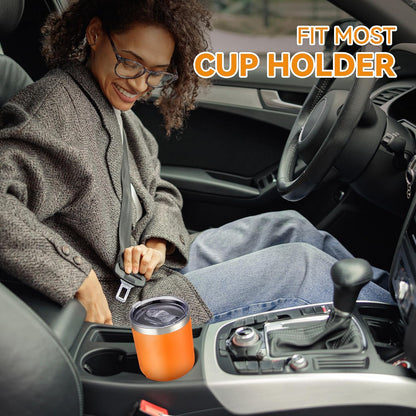 30 oz Tumbler with Lid Stainless Steel Tumblers Vacuum Insulated Cup Reusable Powder Coated Travel Mug Double Wall Leak Proof Portable Cups Keep Cold Drinks for 12 Hours, Stainless, 1 Pack