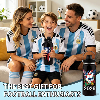 Pickleball Water Bottle 32oz | Insulated Stainless Steel Travel Tumbler with Lid Leak-Proof Keep Hot or Cold, BPA-Free |Dink Responsibly Gifts for Pickleball Lovers